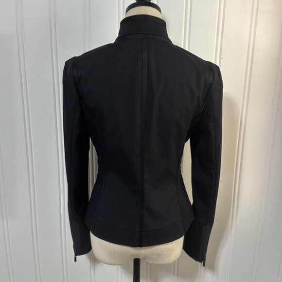 Carlisle Women's Black Moto Tailored Jacket size 4 - Picture 4 of 11